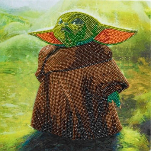 Grogu Crystal Art Canvas Kit 30x30cm