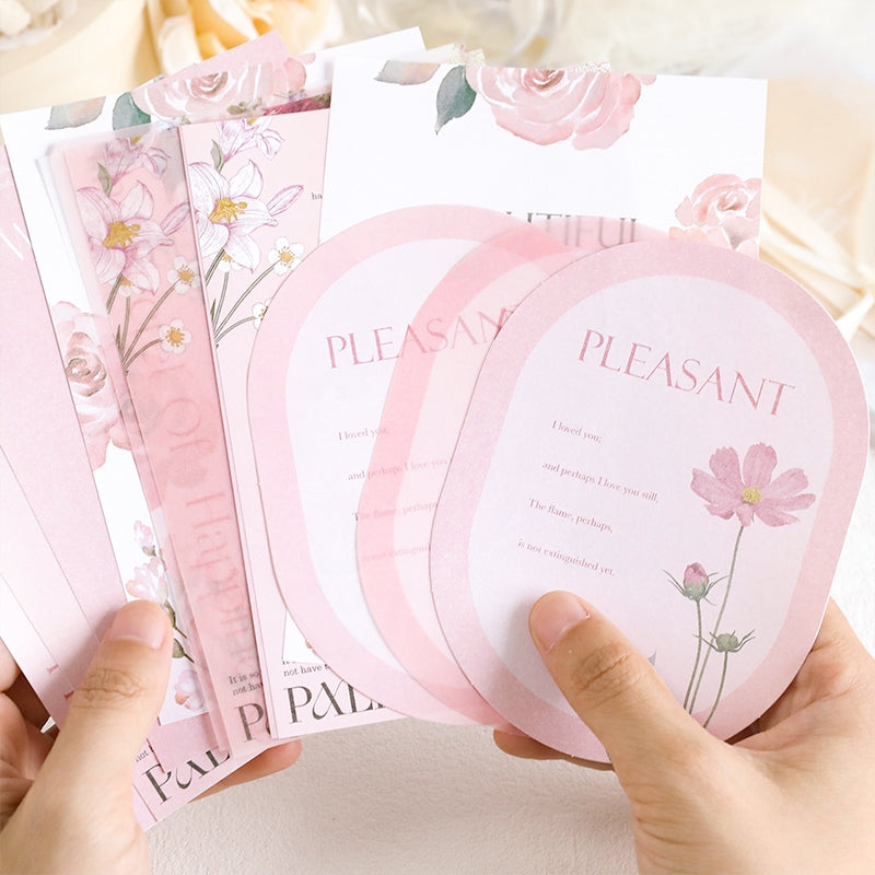 INS-style Multi-material Botanical Floral Paper