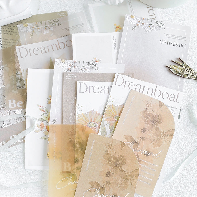 INS-style Multi-material Botanical Floral Paper