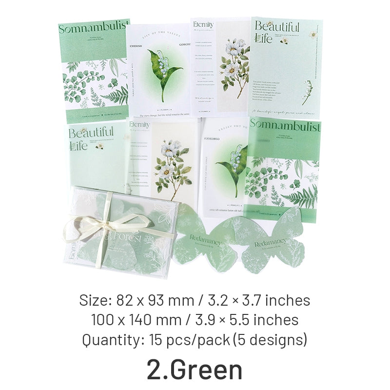 INS-style Multi-material Botanical Floral Paper