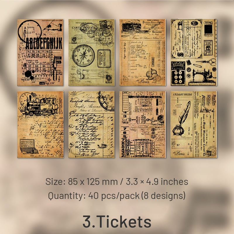 Nostalgic Old Times Collection Decorative Paper