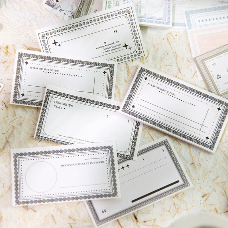 Small Fresh Style Handwritten Notepads Paper