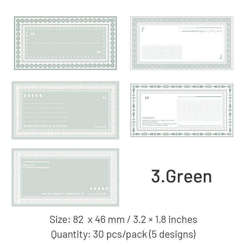 Small Fresh Style Handwritten Notepads Paper