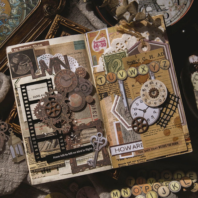 Vintage Punk Cutout Card Material Paper