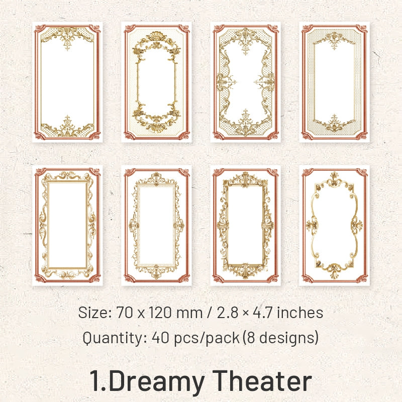 William Castle Series Foil Embossed Floral Notepads Paper