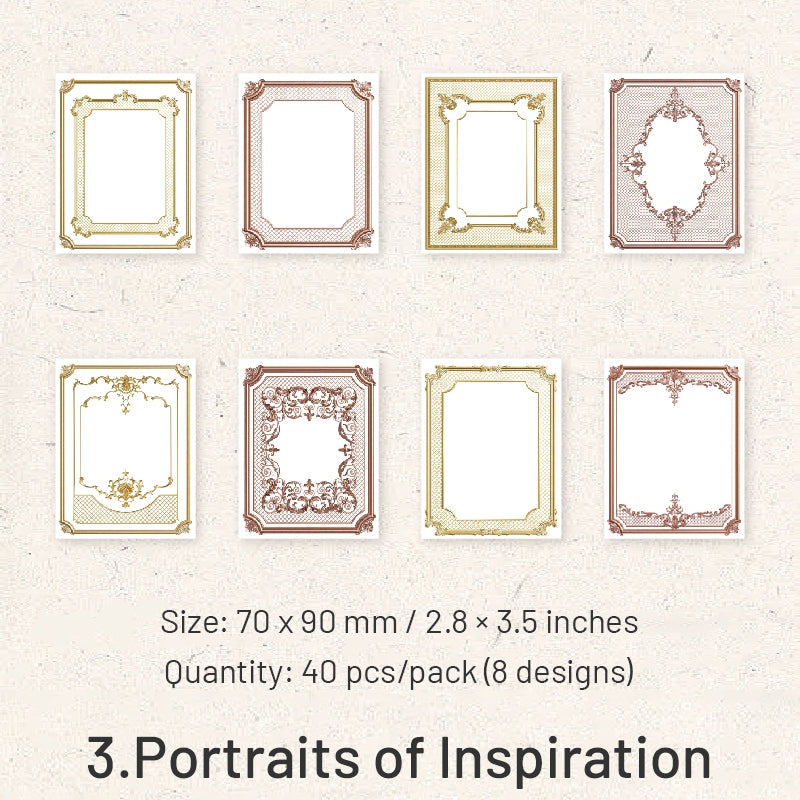 William Castle Series Foil Embossed Floral Notepads Paper