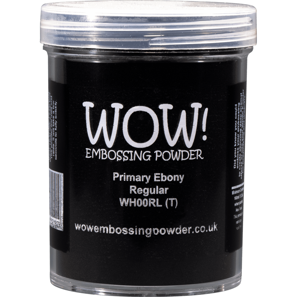 WOW! Embossing Powder Large Jar - Primary Ebony