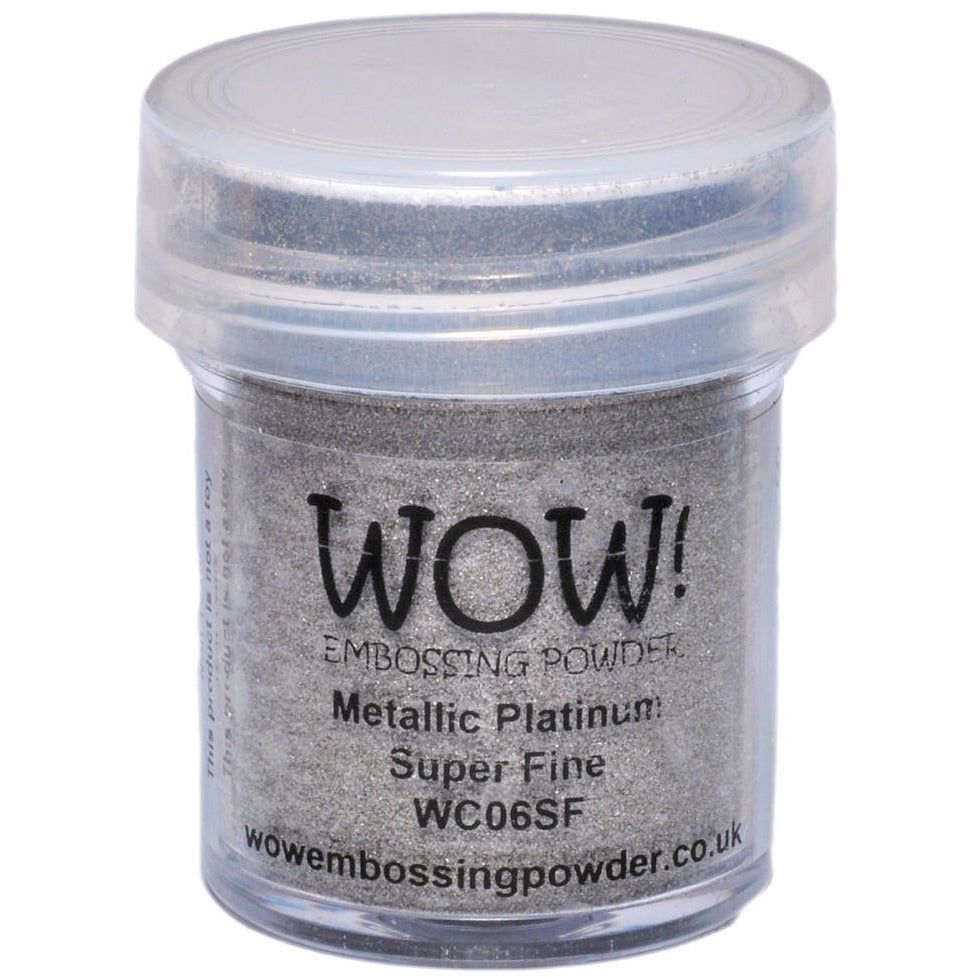 WOW! Embossing Powder - Metallic Platinum Super Fine
