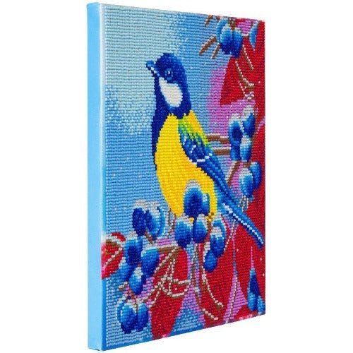 Christmas Bird Crystal Art Canvas Kit 30x30cm