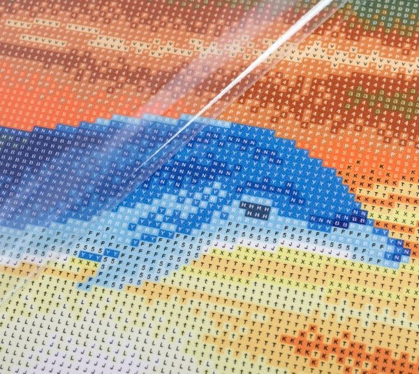 Dolphin Sunrise Crystal Art Canvas Kit 30x30cm