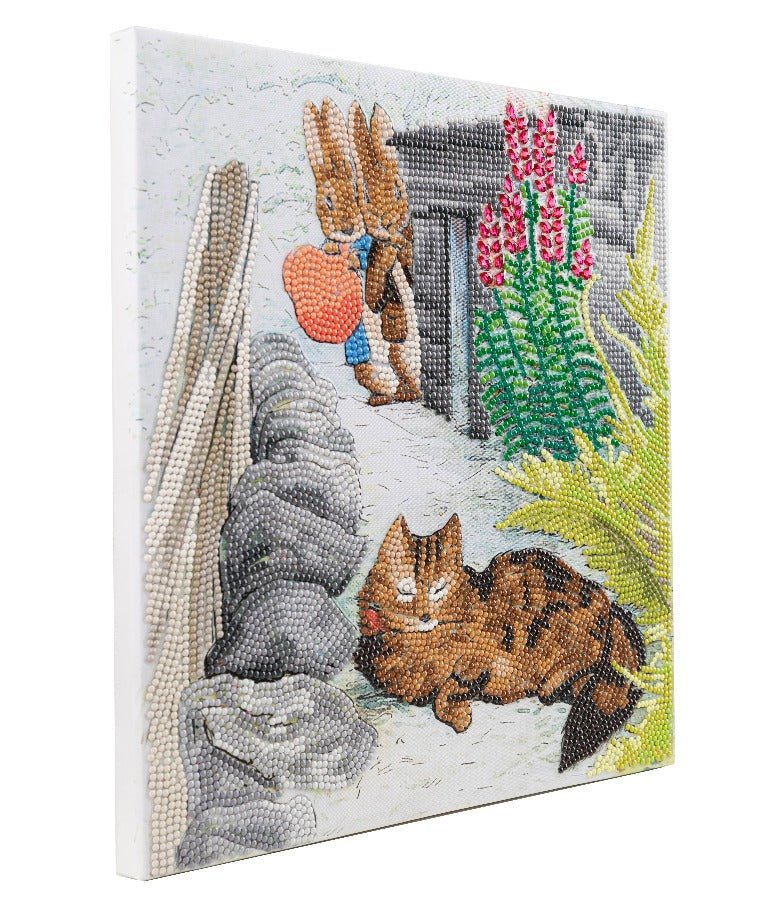 Playful Peter Crystal Art Canvas Kit 30x30cm