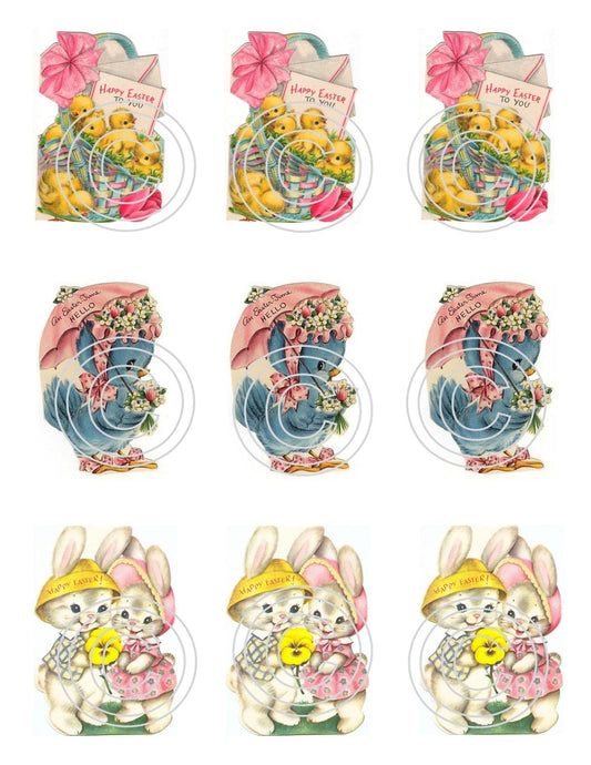 Easter Greetings 2 Minis, Vintage Hue Acetate