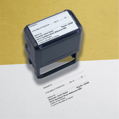 Statutory Declaration Stamp Victoria