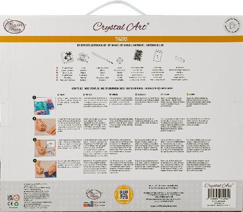 Tigers Crystal Art Canvas Kit 40x50cm