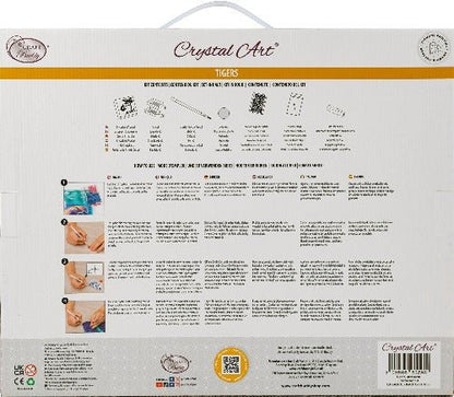 Tigers Crystal Art Canvas Kit 40x50cm