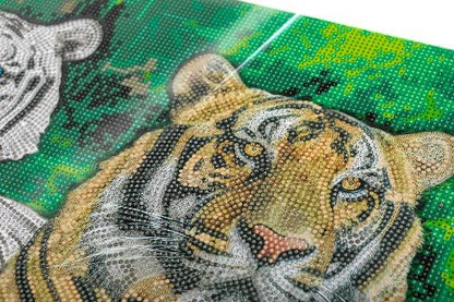 Tigers Crystal Art Canvas Kit 40x50cm