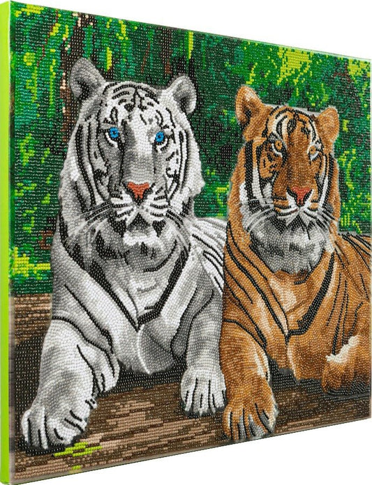 Tigers Crystal Art Canvas Kit 40x50cm