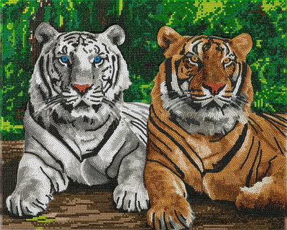 Tigers Crystal Art Canvas Kit 40x50cm