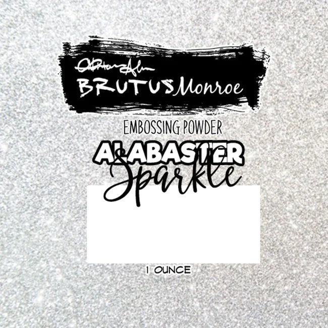 Brutus Monroe Embossing Powder - Alabaster Sparkle