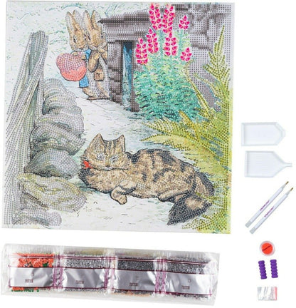 Playful Peter Crystal Art Canvas Kit 30x30cm