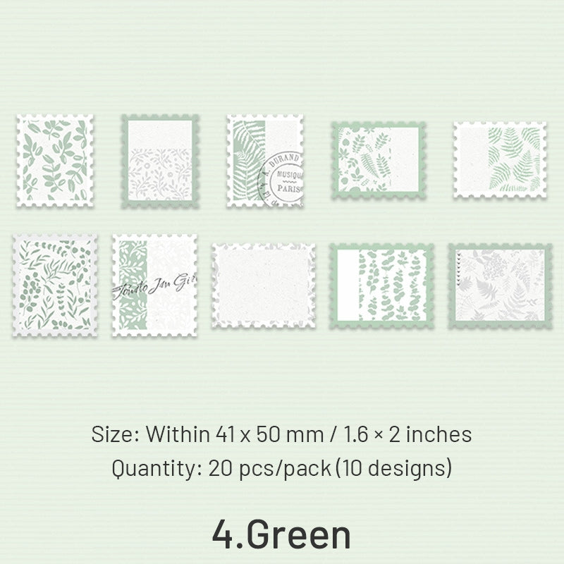 Flower Stamp-style Decorative Paper