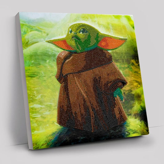 Grogu Crystal Art Canvas Kit 30x30cm