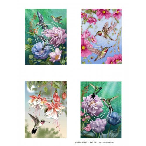 Hummingbirds 1, Vintage Hue Acetate