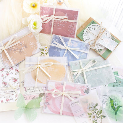 INS-style Multi-material Botanical Floral Paper
