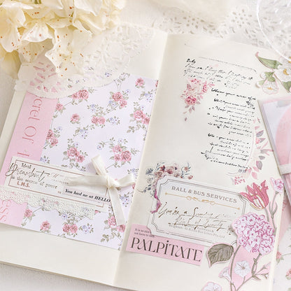 INS-style Multi-material Botanical Floral Paper