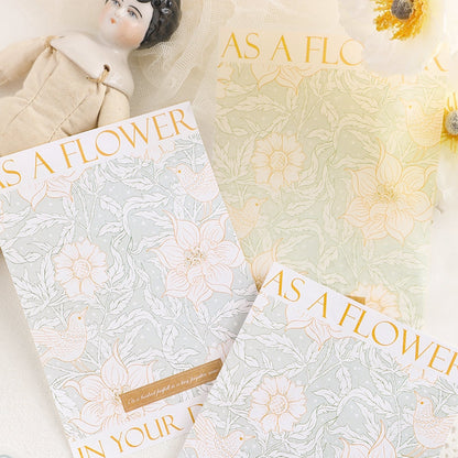 INS-style Multi-material Botanical Floral Paper