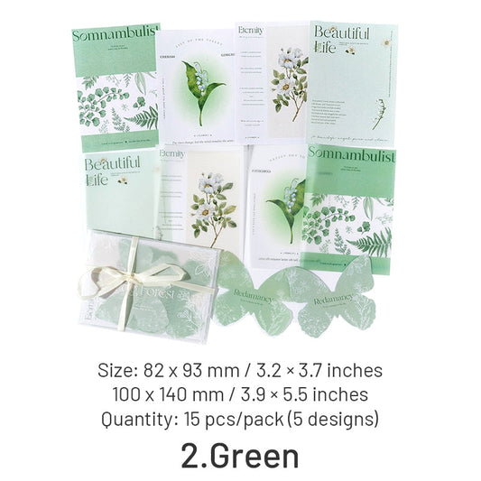 INS-style Multi-material Botanical Floral Paper