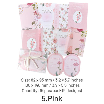 INS-style Multi-material Botanical Floral Paper