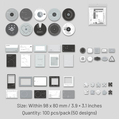 Instagram-style Premium Gray Specialty Paper Notepad Paper