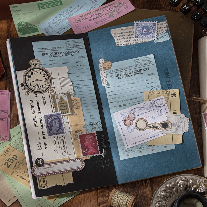 Multi-Size Travel Ticket Decorative Paper