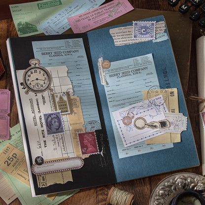 Multi-Size Travel Ticket Decorative Paper