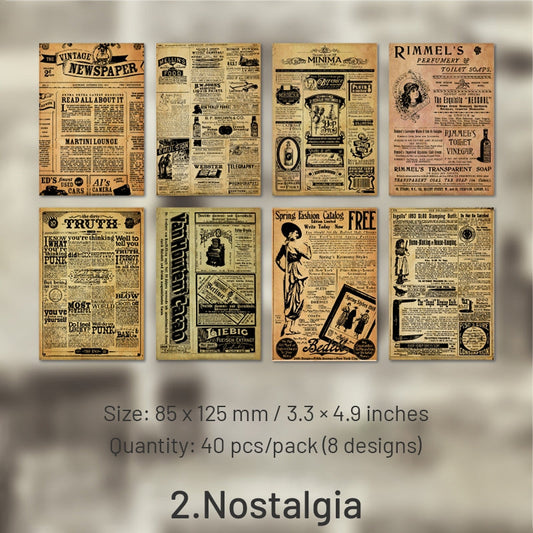 Nostalgic Old Times Collection Decorative Paper