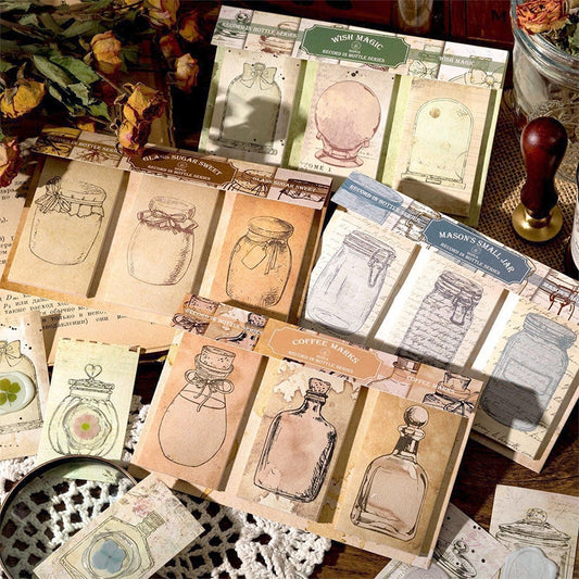 Vintage Bottle Decorative Paper