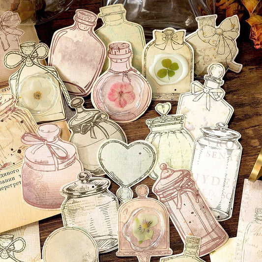 Vintage Bottle Decorative Paper