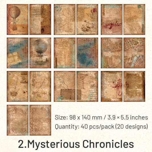 Vintage Magic Theme Double-sided Decorative Paper