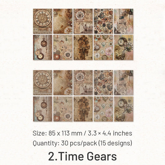 Vintage Medieval Dual Material Decorative Paper