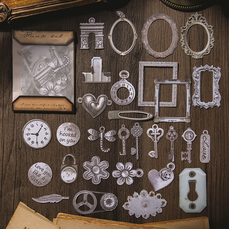 Vintage Punk Cutout Card Material Paper