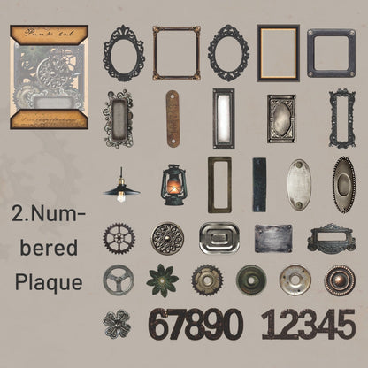 Vintage Punk Cutout Card Material Paper