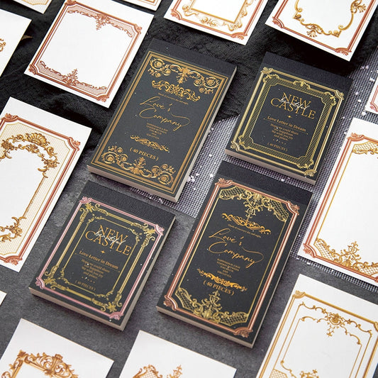 William Castle Series Foil Embossed Floral Notepads Paper