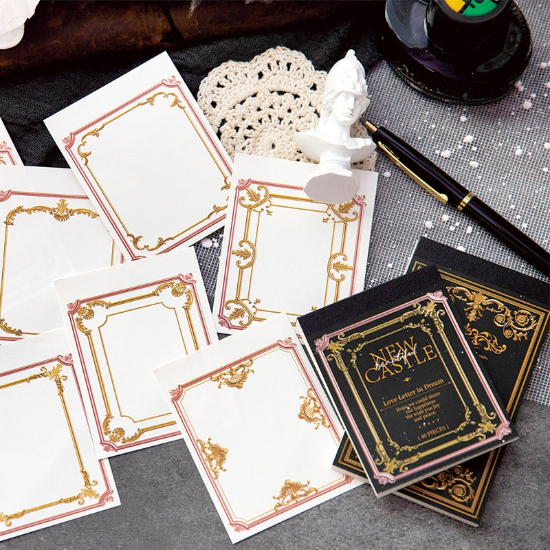 William Castle Series Foil Embossed Floral Notepads Paper