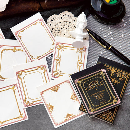 William Castle Series Foil Embossed Floral Notepads Paper