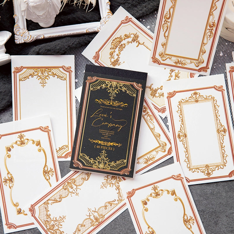 William Castle Series Foil Embossed Floral Notepads Paper