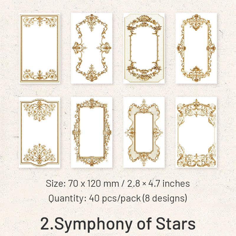William Castle Series Foil Embossed Floral Notepads Paper