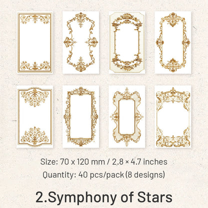 William Castle Series Foil Embossed Floral Notepads Paper