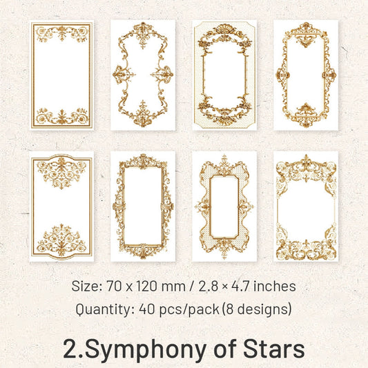 William Castle Series Foil Embossed Floral Notepads Paper
