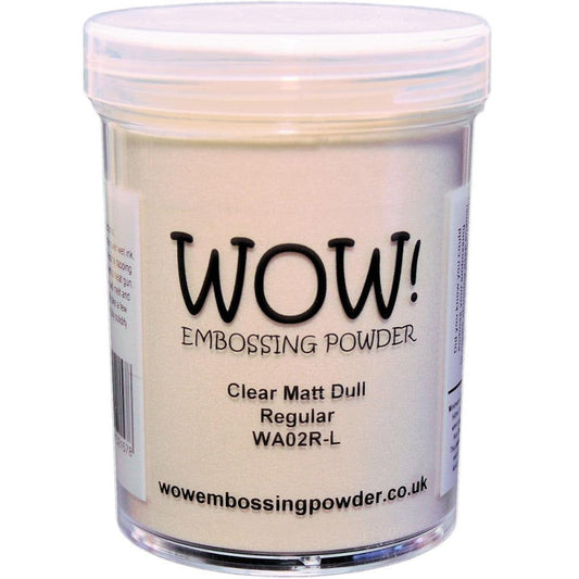 WOW! Embossing Powder Large Jar - Clear Matt Dull Regular